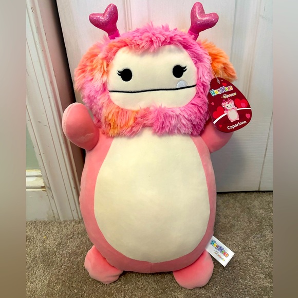 NWT 14” Caparinne the Bigfoot Valentines Squishmallow Hugmee - Picture 1 of 6